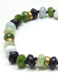 Beryl, Jade British Columbian and Black Onyx Bracelet