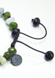 Beryl, Jade British Columbian and Black Onyx Bracelet