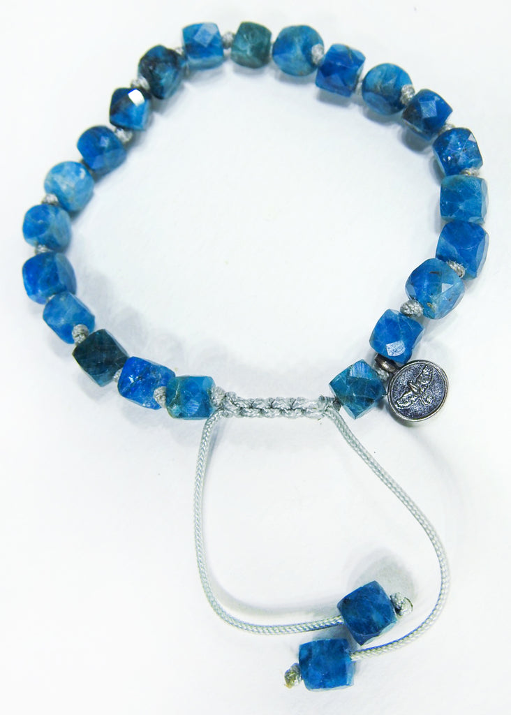 Apatite Cube Bracelet