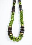 Bronzite, Chrysocolla & Peridot "Carrizo Plain" Surf Necklace