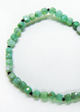 Chrysoprase Cube Bracelet