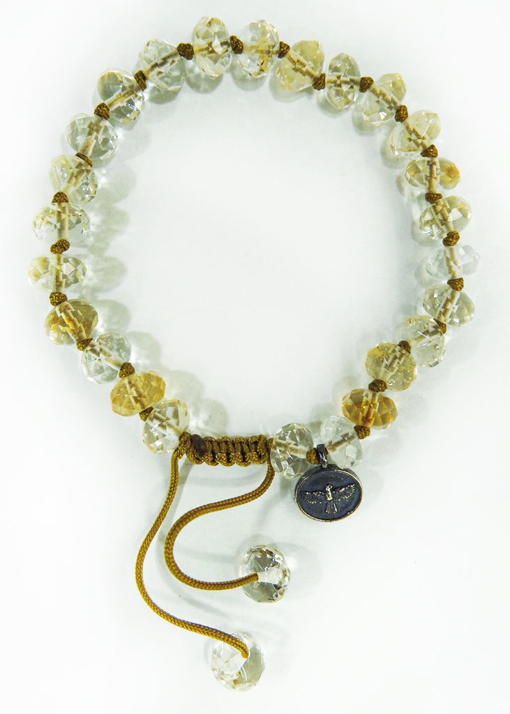 Citrine Quartz Crystal Bracelet