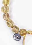 Citrine Square Bracelet