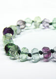 Fluorite Green and Purple Bracelet