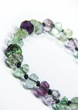 Fluorite Green and Purple Bracelet