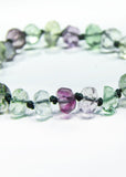 Fluorite Green and Purple Bracelet