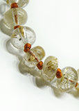 Gold Rutile Quartz Crystal Bracelet