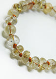 Gold Rutile Quartz Crystal Bracelet