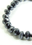 Hematite Faceted Rondelle Bracelet