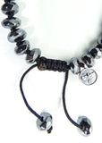 Hematite Faceted Rondelle Bracelet