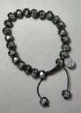 Hematite Faceted Rondelle Bracelet