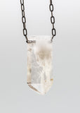 Quartz Crystal with Amphibole Inclusions Necklace