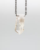 Quartz Crystal with Amphibole Inclusions Necklace