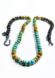Arizona Turquoise, Chrysocolla & Picture Jasper "Joshua Tree" Surf Necklace