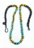 Arizona Turquoise, Chrysocolla & Picture Jasper "Joshua Tree" Surf Necklace