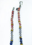Grey Onyx, Kyanite & Rhodonite Necklace