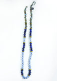 Blue Lace Agate, Labradorite & Lapiz Lazuli "Zuma" Surf Necklace