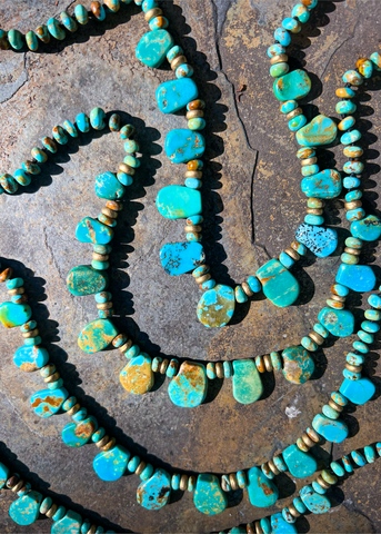 The Vintage Kingman Mine Turquoise Necklace Collection