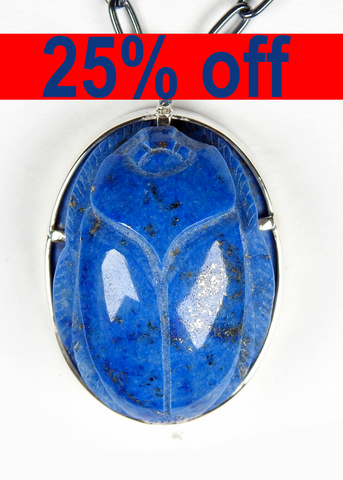 Carved Egyptian Sacred Scarab Amulets