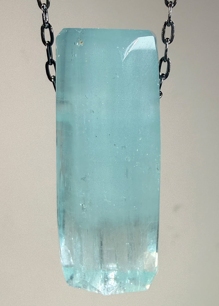 Aquamarine Crystal Necklace