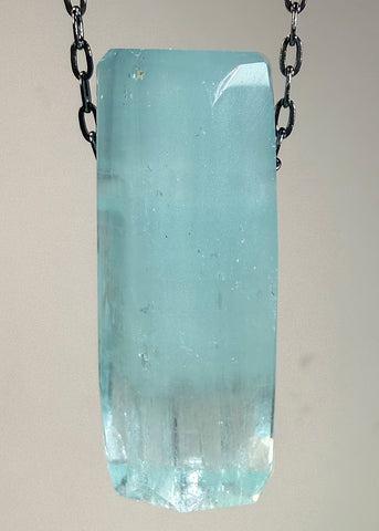 Aquamarine Crystal Necklace