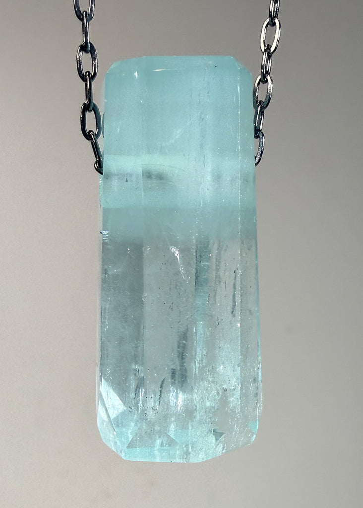 Aquamarine Crystal Necklace