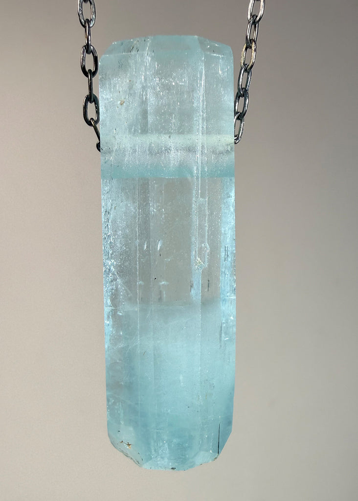 Aquamarine Crystal Necklace