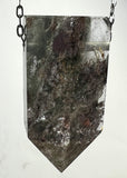 Quartz Crystal Necklace with Amphibole Inclusions
