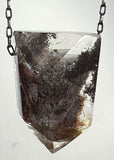 Quartz Crystal Necklace with Amphibole Inclusions