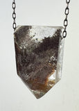 Quartz Crystal Necklace with Amphibole Inclusions