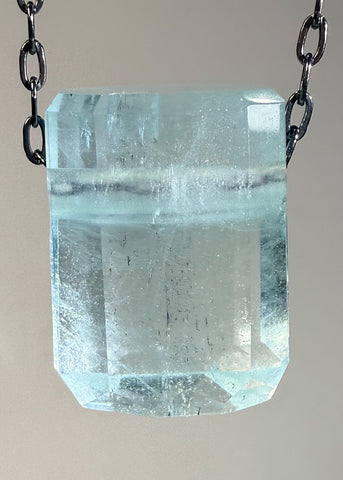 Aquamarine Crystal Necklace