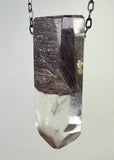 Quartz Crystal Necklace with Amphibole Inclusions