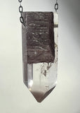 Quartz Crystal Necklace with Amphibole Inclusions