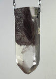 Quartz Crystal Necklace with Amphibole Inclusions