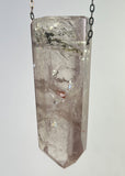 Quartz Crystal Necklace with Amphibole Inclusions