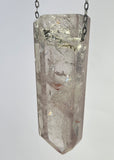 Quartz Crystal Necklace with Amphibole Inclusions