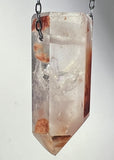 Quartz Crystal Necklace with Amphibole Inclusions