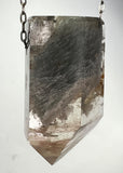 Quartz Crystal Necklace with Amphibole Inclusions
