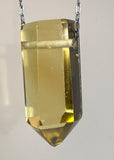 Citrine Quartz Crystal Necklace
