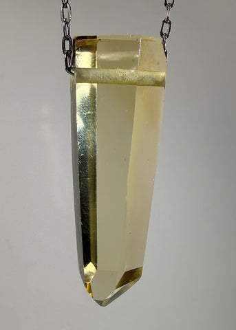 Citrine Quartz Crystal Necklace