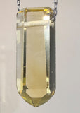 Citrine Quartz Crystal Necklace