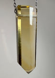 Citrine Quartz Crystal Necklace