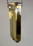 Citrine Quartz Crystal Necklace