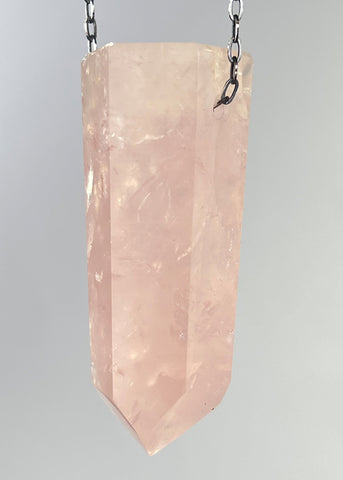 Rose Quartz Crystal Necklace