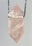 Rose Quartz Crystal Necklace