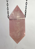Rose Quartz Crystal Necklace