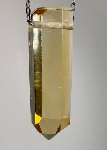 Citrine Quartz Crystal Necklace