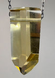 Citrine Quartz Crystal Necklace