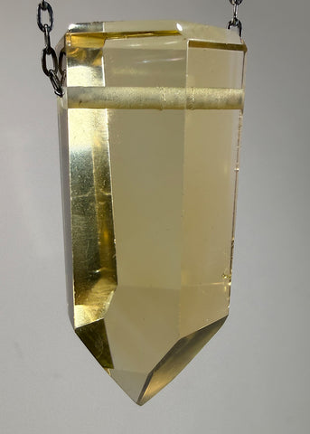 Citrine Quartz Crystal Necklace