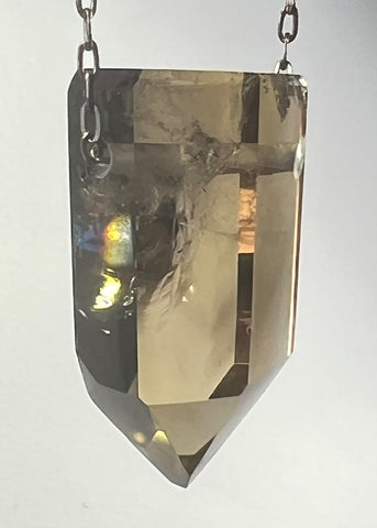 Smoky Quartz Crystal Necklace
